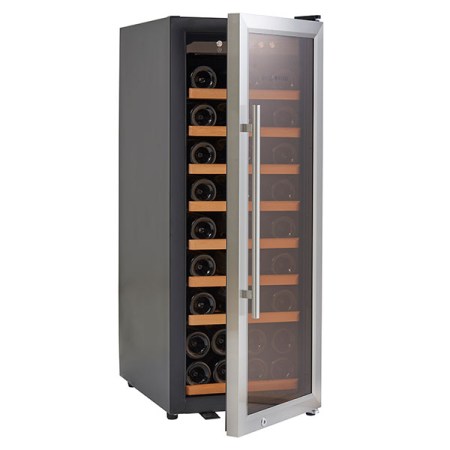 מקרר יין מתקדם עם מדפי עץ עד 43 בקבוקים SU-43S